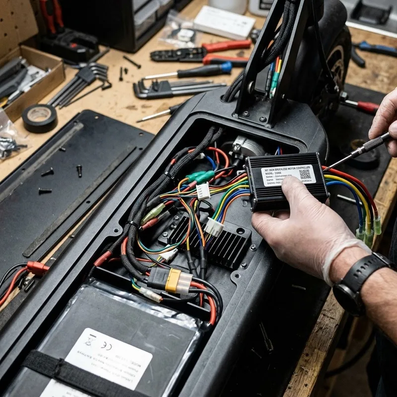 كنترولر سكوتر كهربائي عالمي 36V-48V قابل للبرمجة view 2